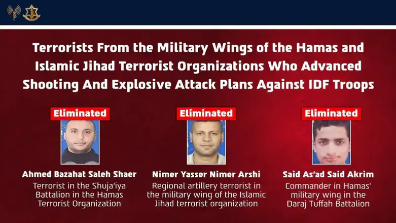 3 eliminated Hamas, PIJ terrorists