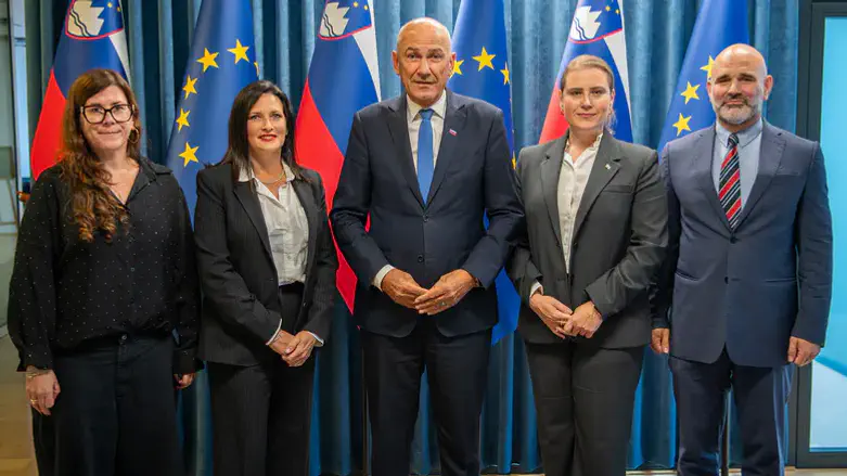 Janez Jansa and the WJC delegation