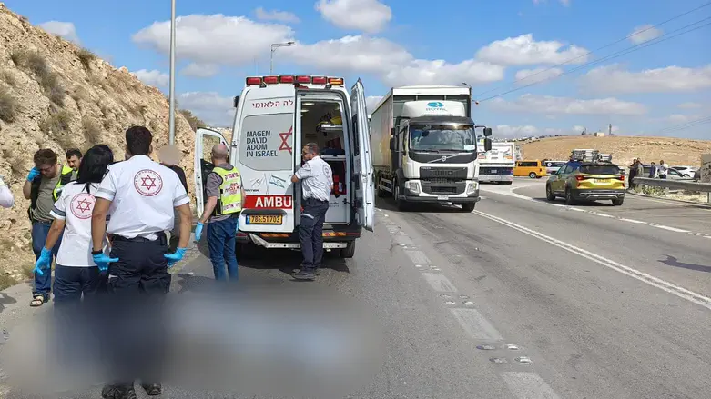 זירת התאונה ליד נוקדים