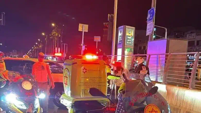 זירת התאונה בצומת צבר