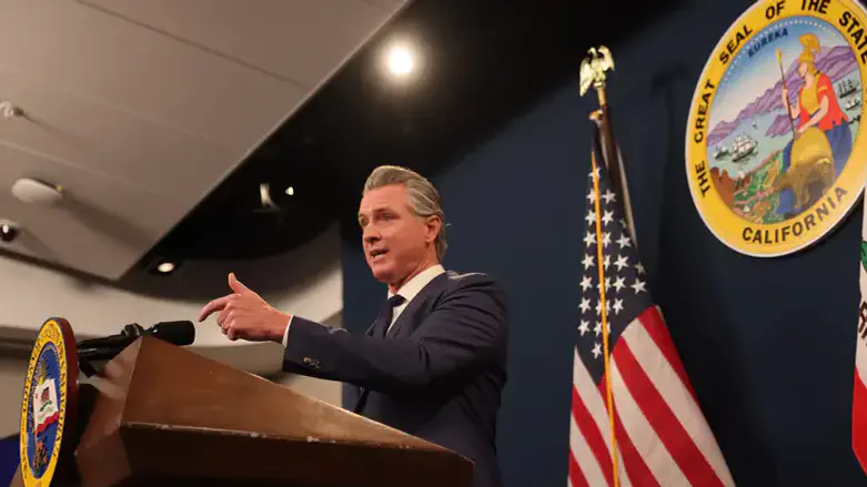 California Governor Gavin Newsom at California's State Capitol in Sacramento, May 2026.