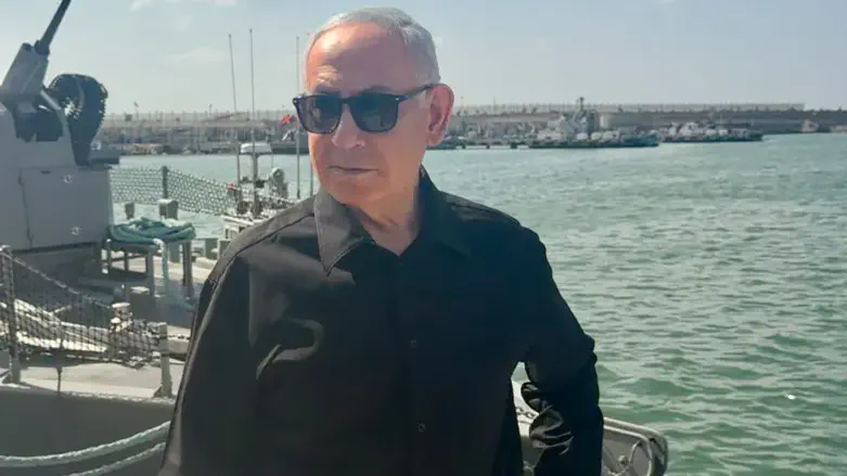 נתניהו בבסיס חיל הים באשדוד