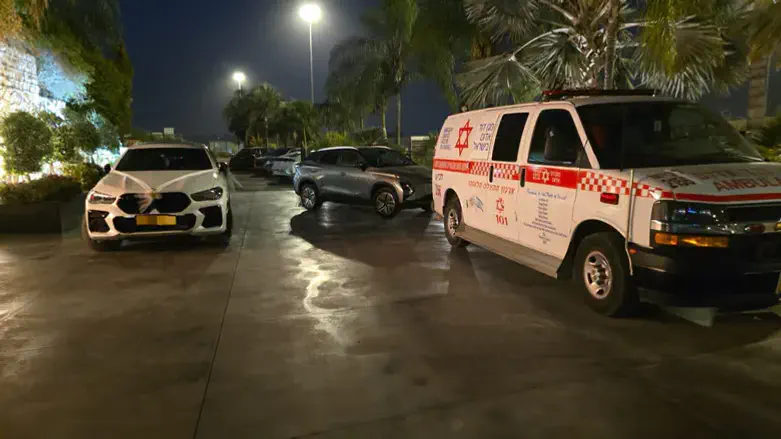 Ambulance at the wedding site