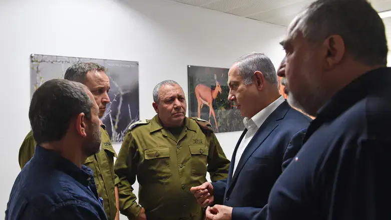 Eizenkot, Netanyahu, and Liberman