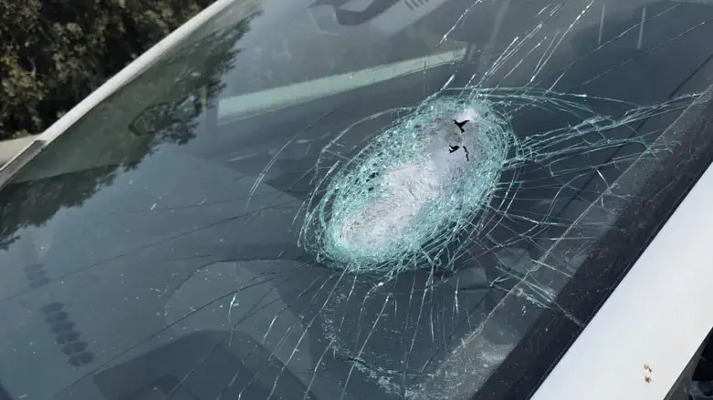 The vehicle targeted in the Route 60 rock attack
