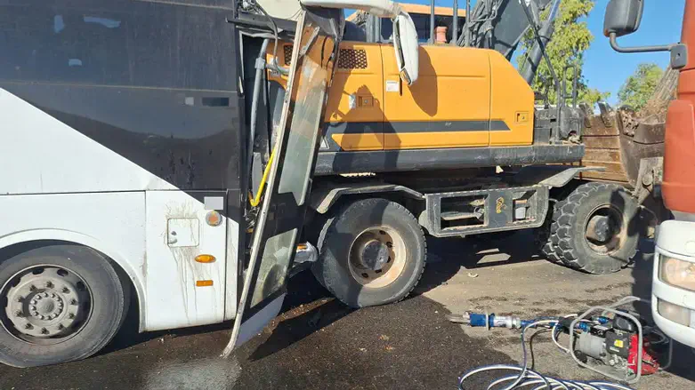 זירת התאונה בדרום