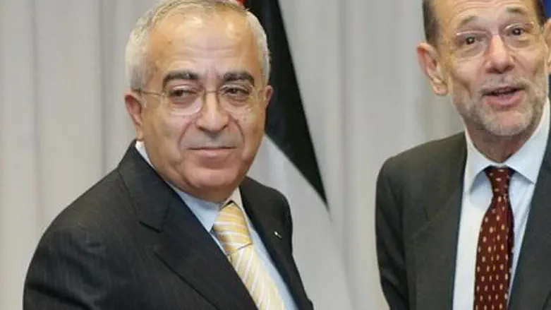 Fayyad with Solana of the EU