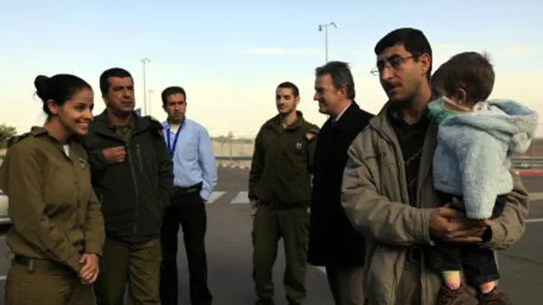 Child leaving Gaza for medical treatment