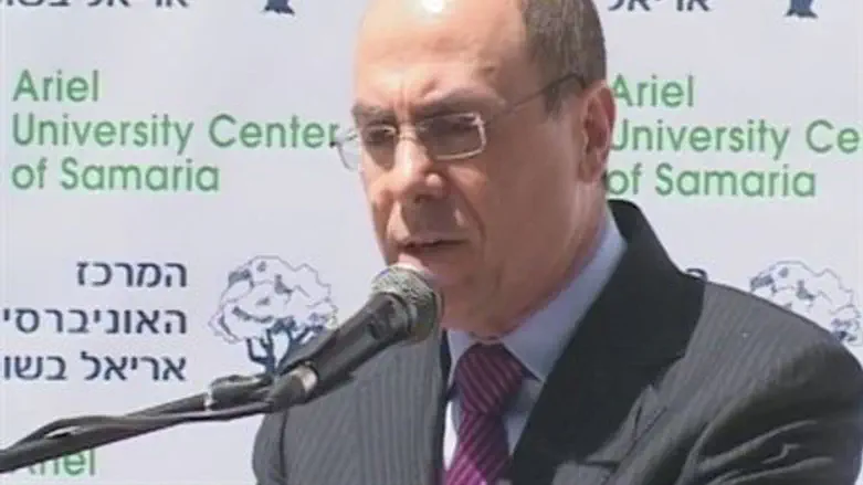 Vice PM Silvan Shalom in Ariel