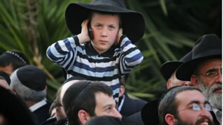 Cellphone user in Jerusalem
