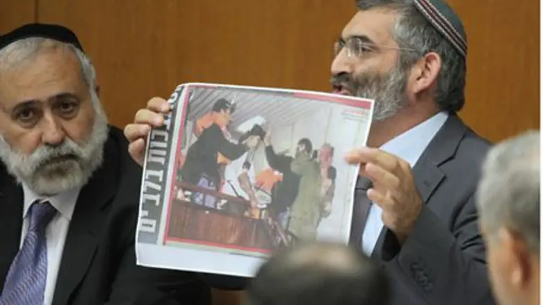 Ben-Ari (right) in Knesset