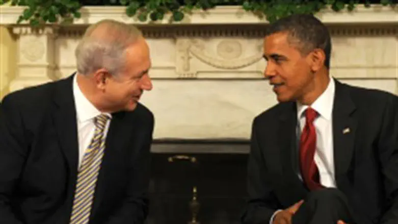 Netanyahu with Obama