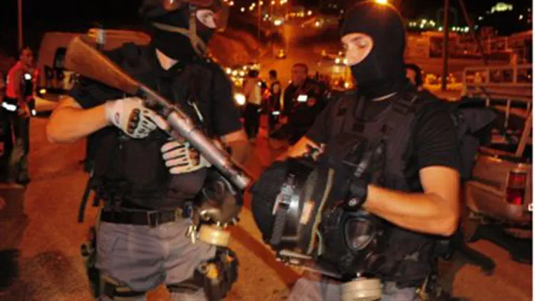 Police at Majdal Shams, 11.7.10