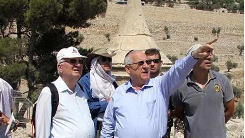 Rivlin at Mt. of Olives