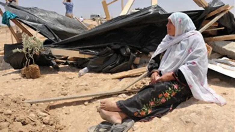 Bedouin woman at El Arakib, August 4 2010.