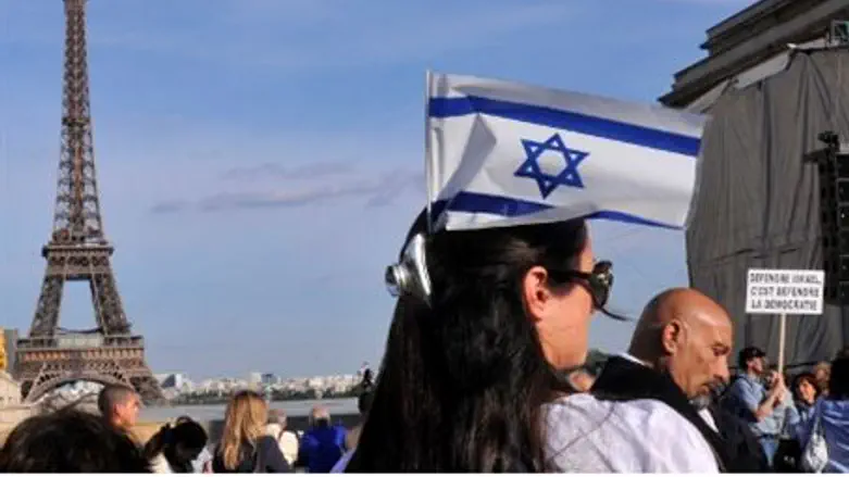 Pro-Israel rally in Paris