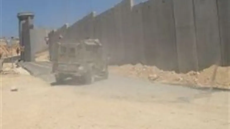 Security barrier near Jerusalem