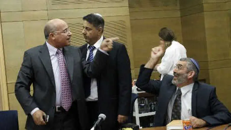 MKs Taleb A-Sana and Michael Ben-Ari