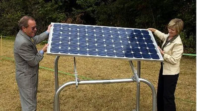 Installing a solar panel