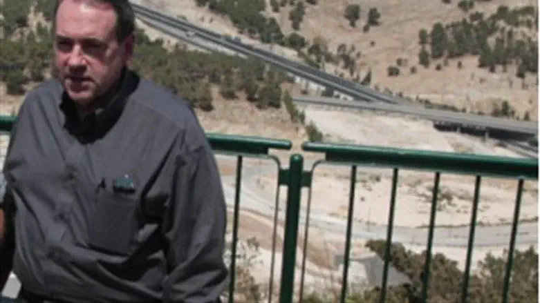 Governor Huckabee at Maaleh Adumim