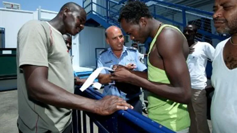 (Illustration) Illegal African immigrants