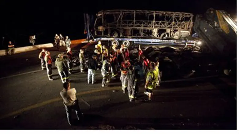 The Burned-out Bus near Beit Oren