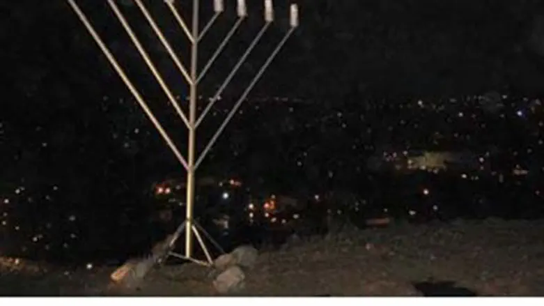 Chabad Menorah in Hevron
