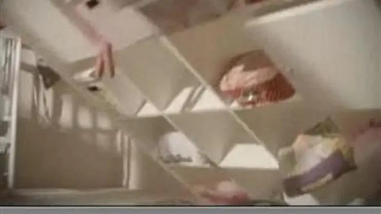 Bookcase falling