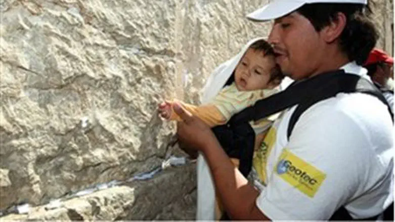 Chilean Miners at the Kotel