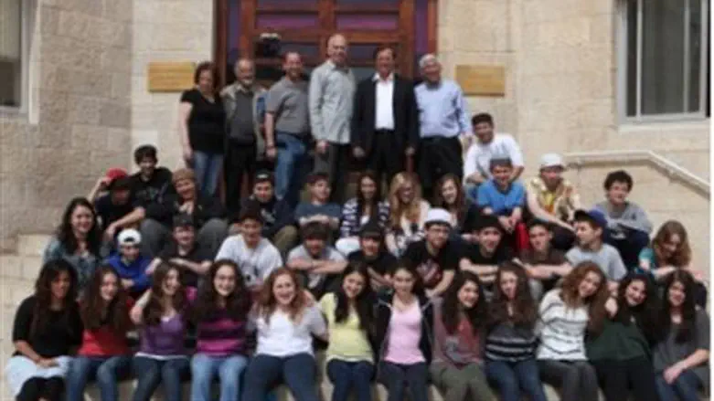 US 8th graders at JNF Headquarters