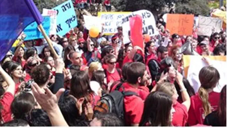 Social Workers protest 