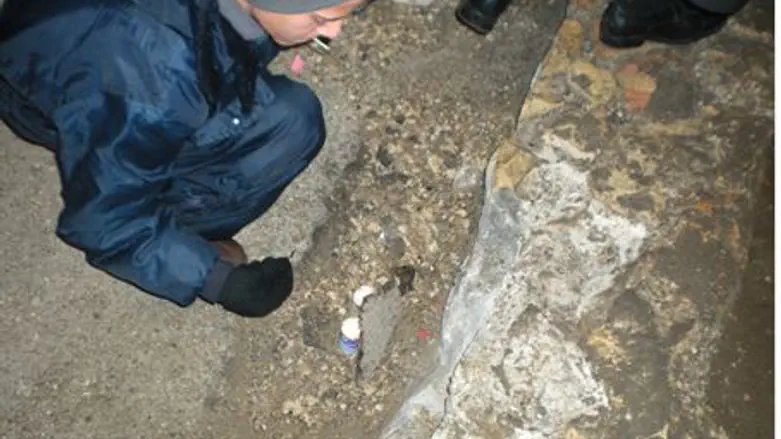 Memorial candles for bombing victims