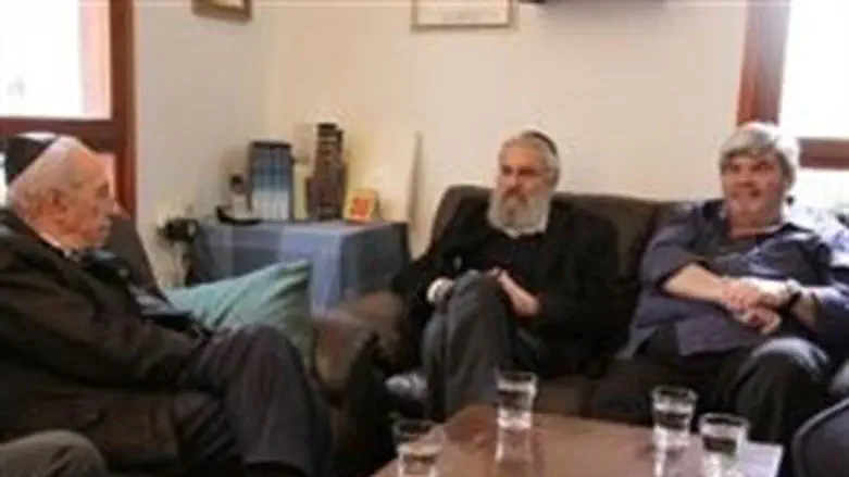 President Peres and grieving grandparents