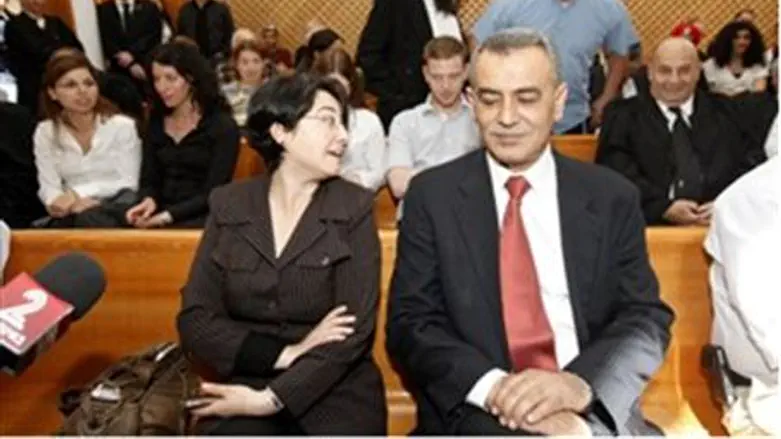 Ben-Gvir (blue shirt), Zouabi (foreground)