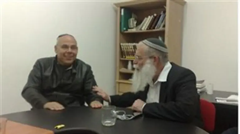 MK Matalon with Rabbi Elyakim Levanon