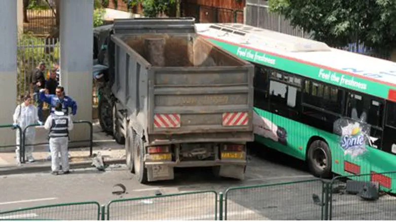 Truck Crash in Tel Aviv