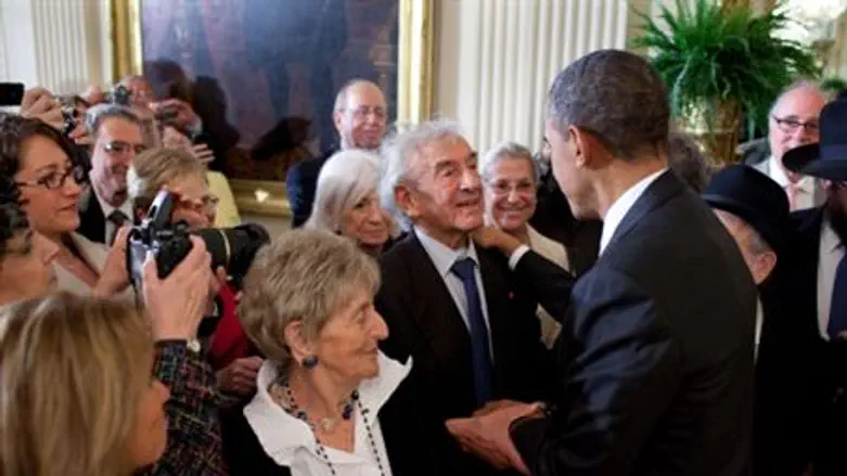 Presidnet Obama and Elie Wiesel