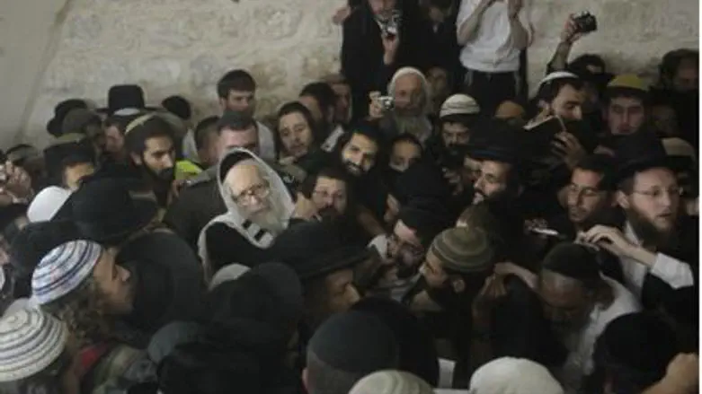 Worshipers at Joseph Tomb's (Kever Yosef)