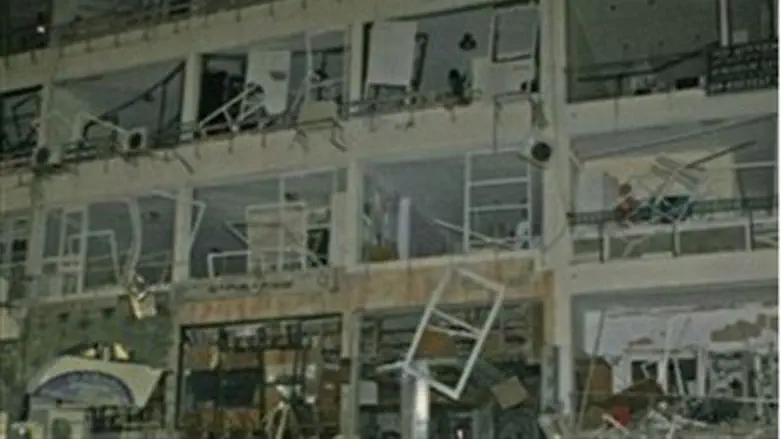 Netanya building after the explosion