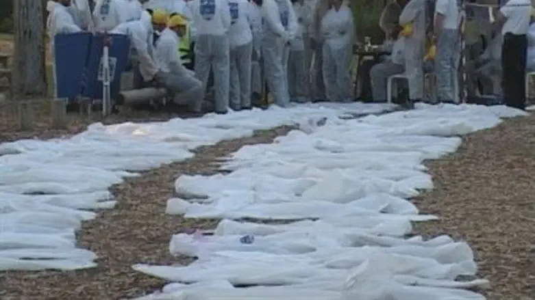 Body Bags at ZAKA Drill
