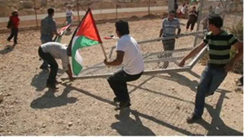 Violent Protestors in Bil'in