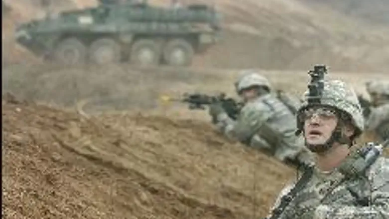 American troops in training