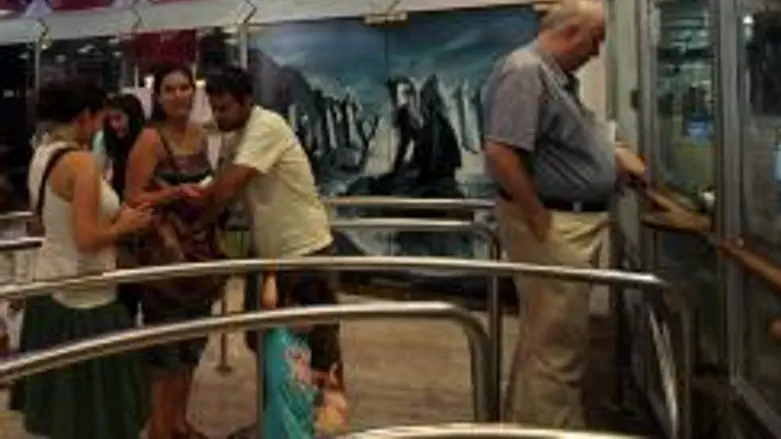 Buying tickets at Jerusalem cinema