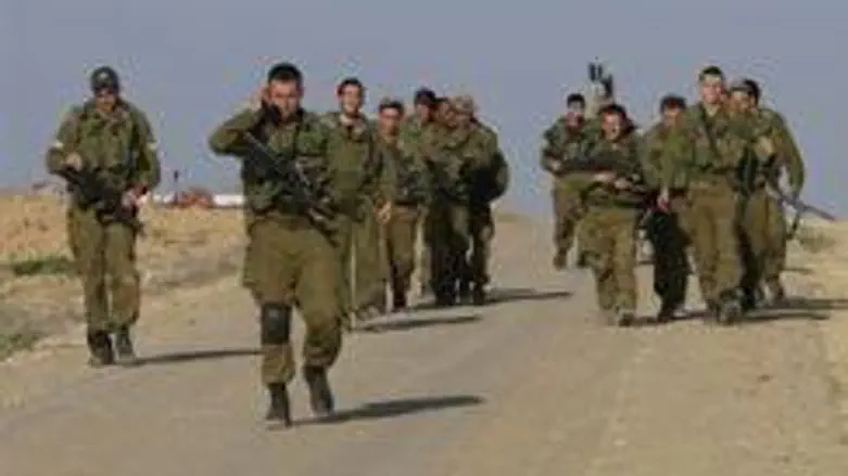 Army soldiers near Gaza region