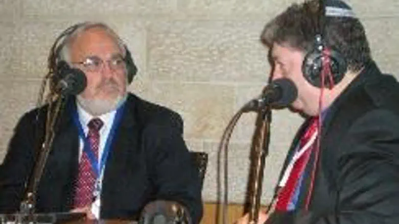 Rabbi Cooper with Tovia Singer