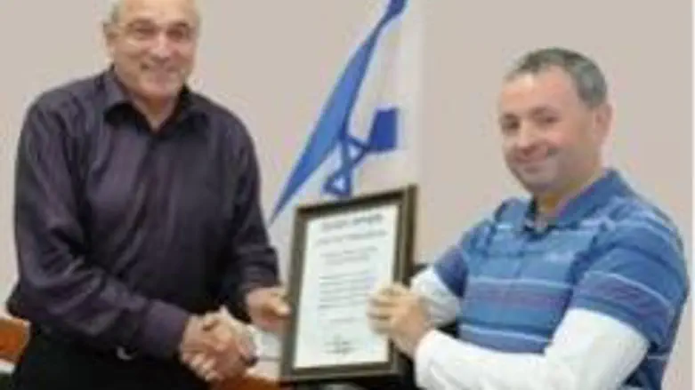 Minister (left) with Guterz