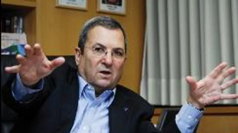 Barak makes a point (file)