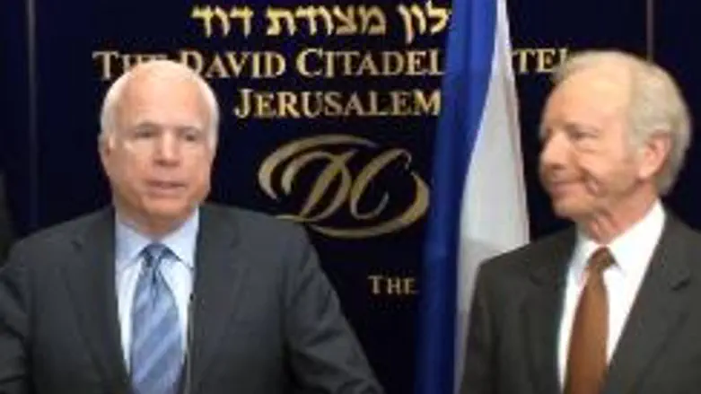 Senator McCain in Israel