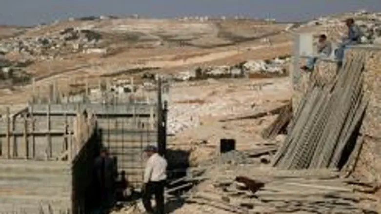 Construction in Tekoa, south of Jerusalem