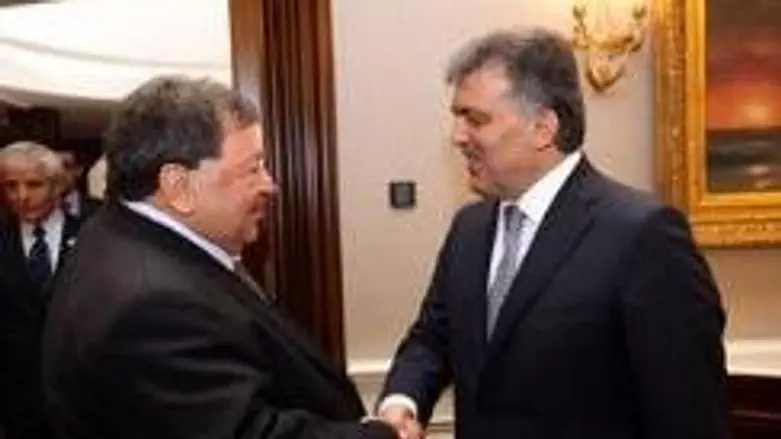 Minister Ben-Eliezer w/Turkish Pres. Gul